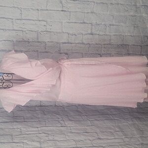 Draper James Light‎ Pink Ruffle Wrap Dress XL